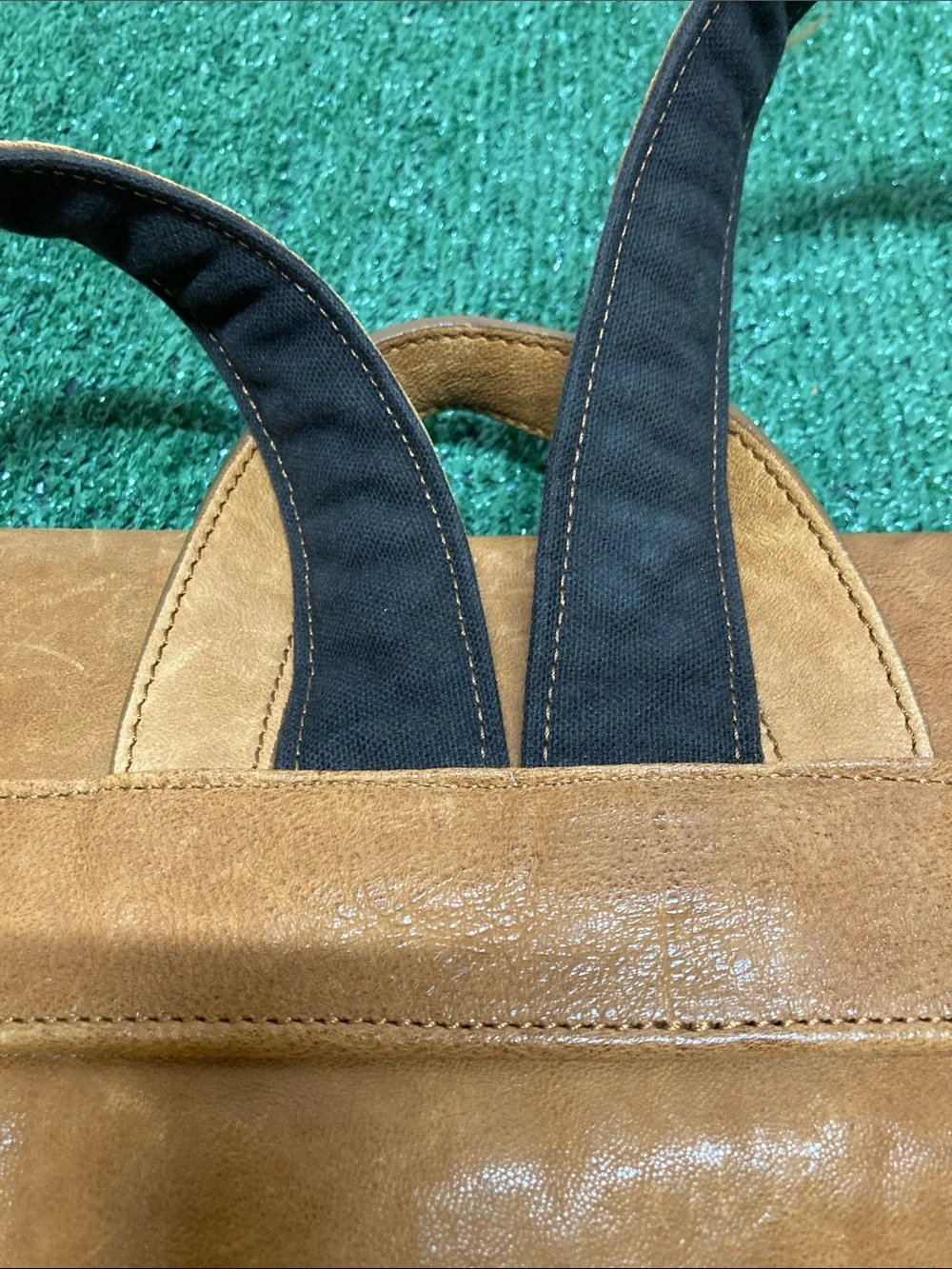 Anonimo Fiorentino Women's Woven Leather Backpack - Tan (OKPM-09-031)